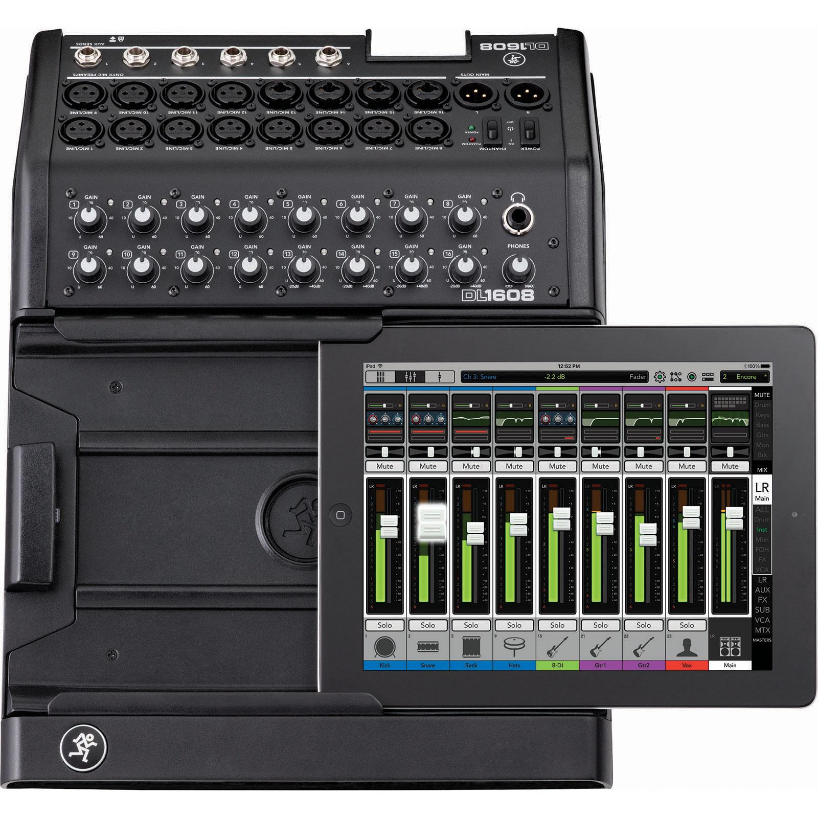 Mackie DL1608 16-Channel Digital Live Sound Mixer with iPad 